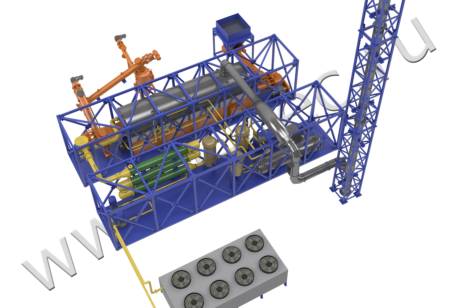 Установка термической деструкции УТД-2-2000