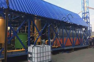 Automotive shredder residue pyrolysis plant