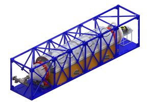 Plastic processing plant with rotary reactor