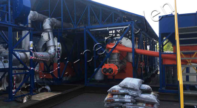 Automotive shredder residue (ASR) pyrolysis plant