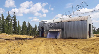 Drill waste pyrolysis plant