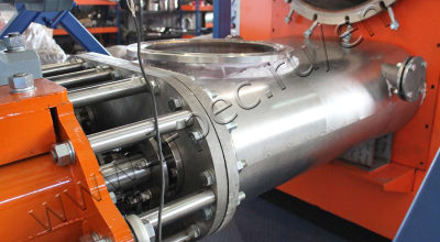 Continuous pyrolysis plant for shale waste