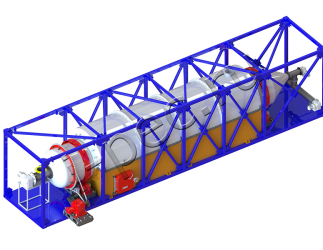 Установка термической деструкции УТД-2-1000 (вращающийся реактор)